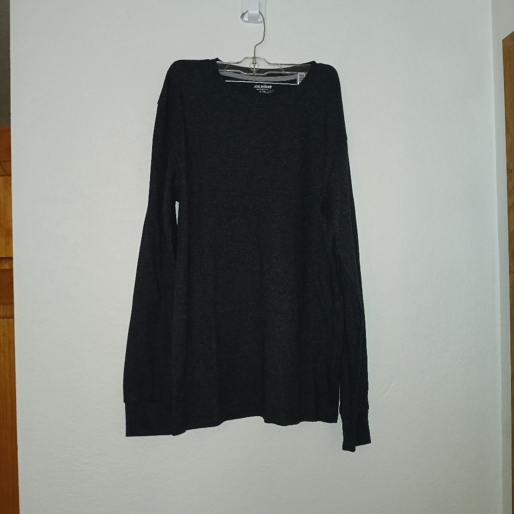 Joe Boxer, xl, charcoal gray, lightweight sweatshirt.